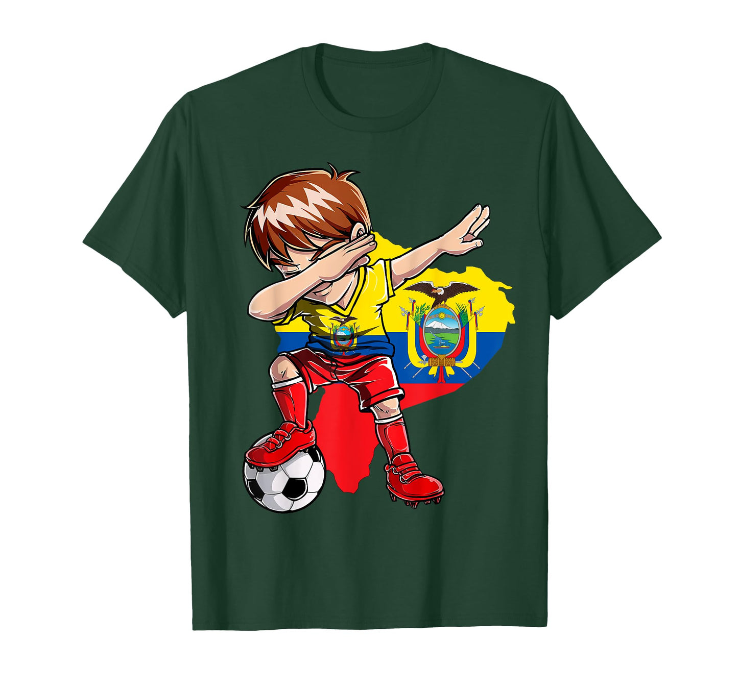Dabbing Soccer Colombia Jersey Boy Colombian Boys Football T-Shirt