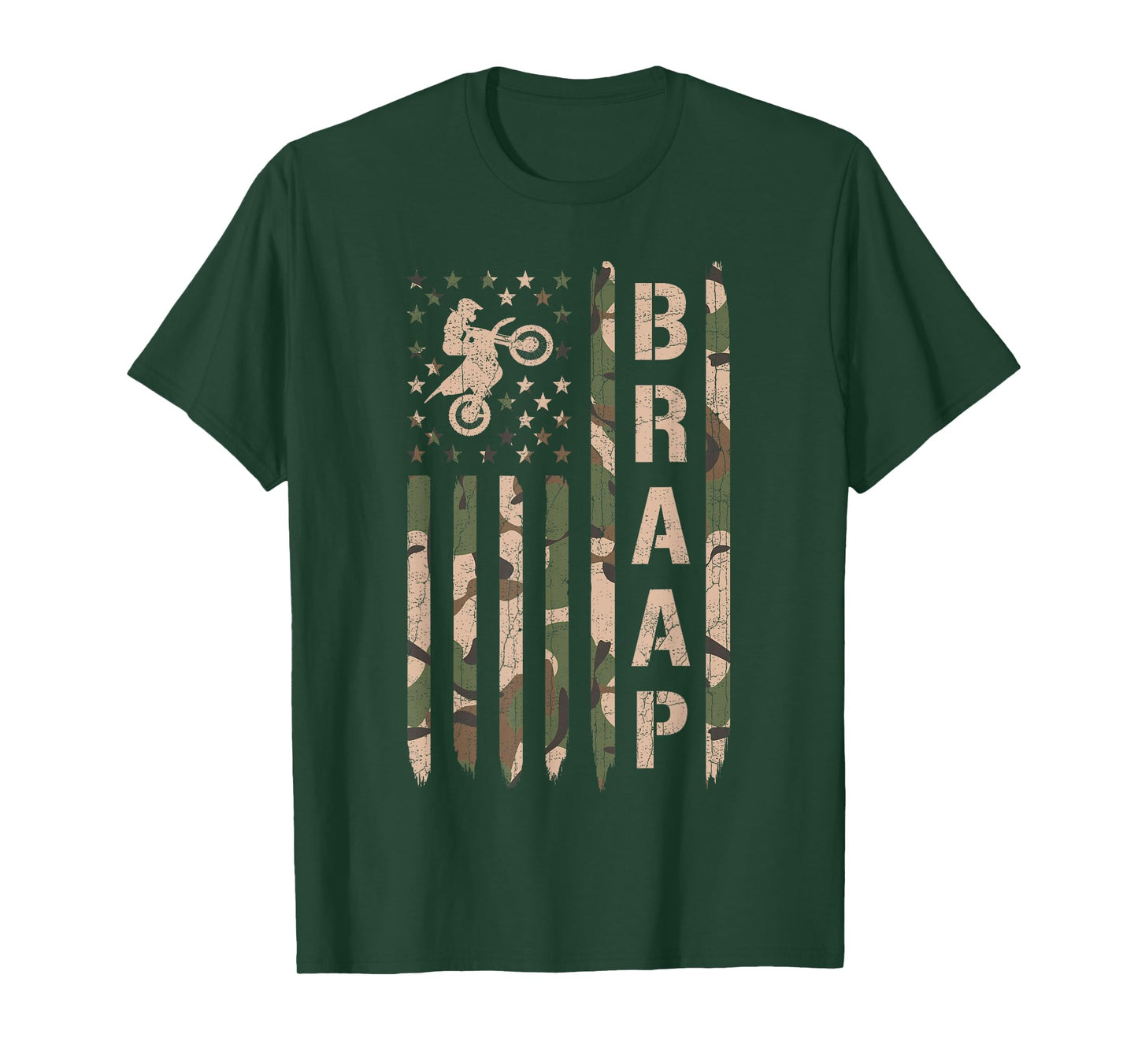 Braap Dirt Bike Camo Motocross Racing Supercross Gift T-Shirt