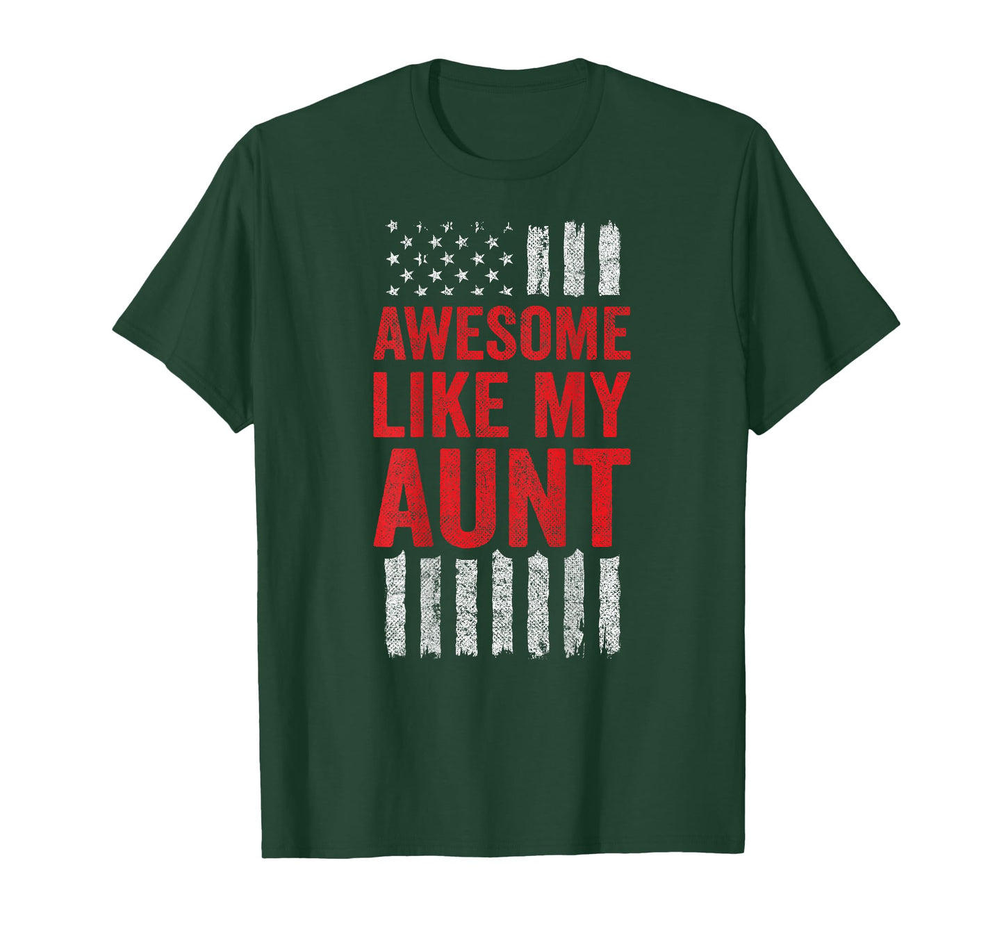 American Flag - Niece Nephew - Awesome Like My Aunt T-Shirt