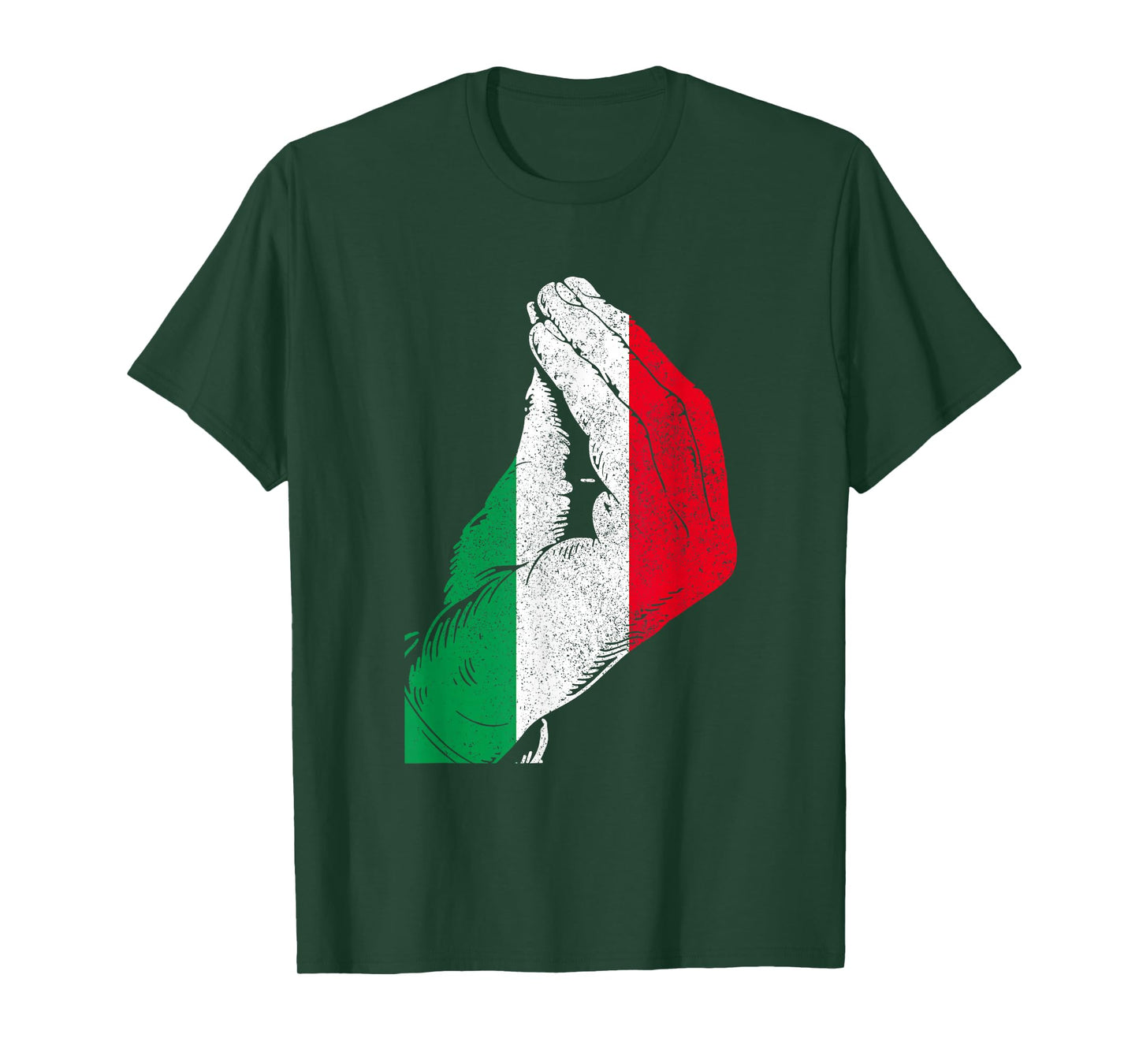Italy Hand Gesture Italy Flag Pride Funny T-Shirt
