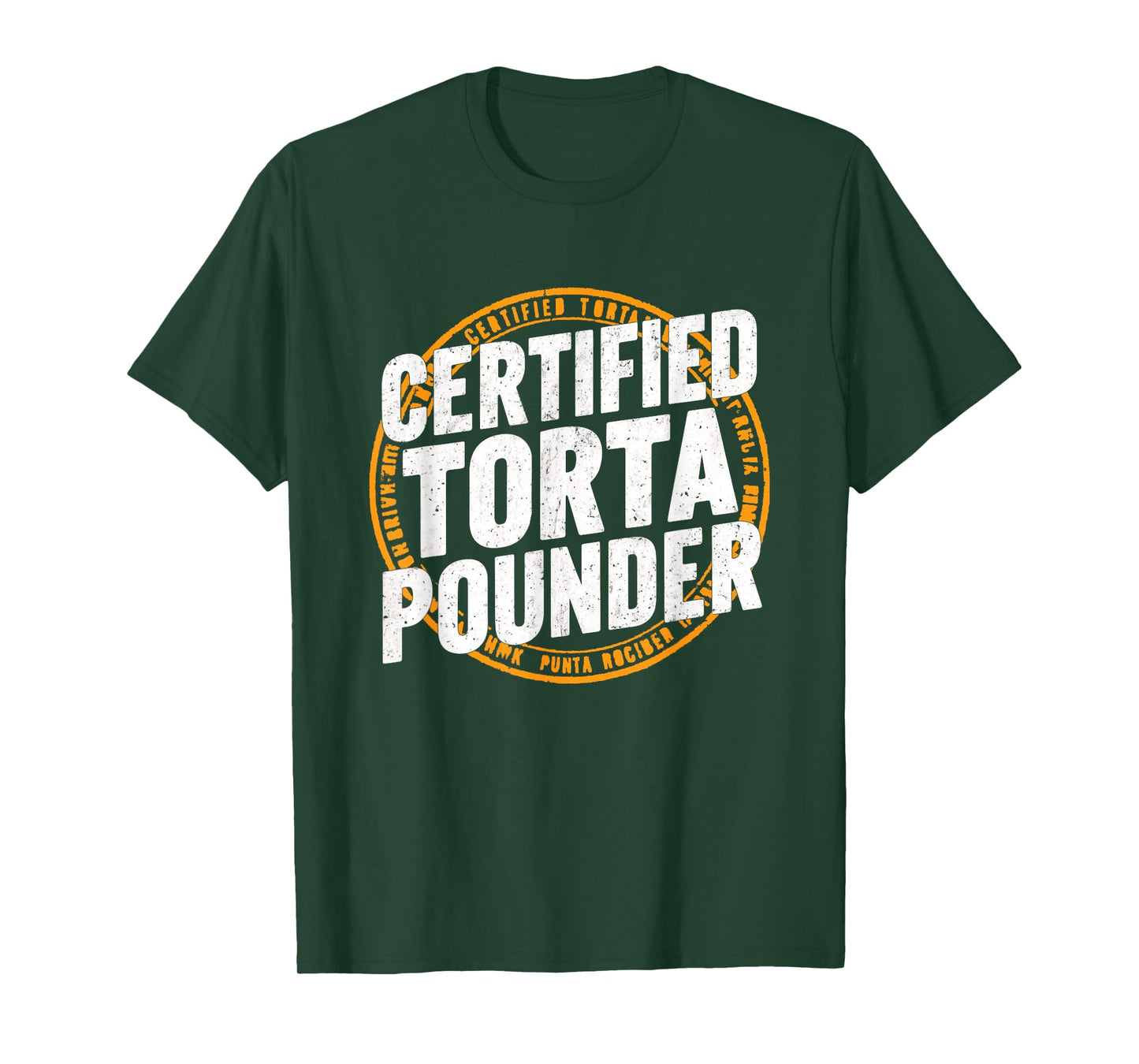 Certified Torta Pounder Cool Stamp Look Design T-Shirt
