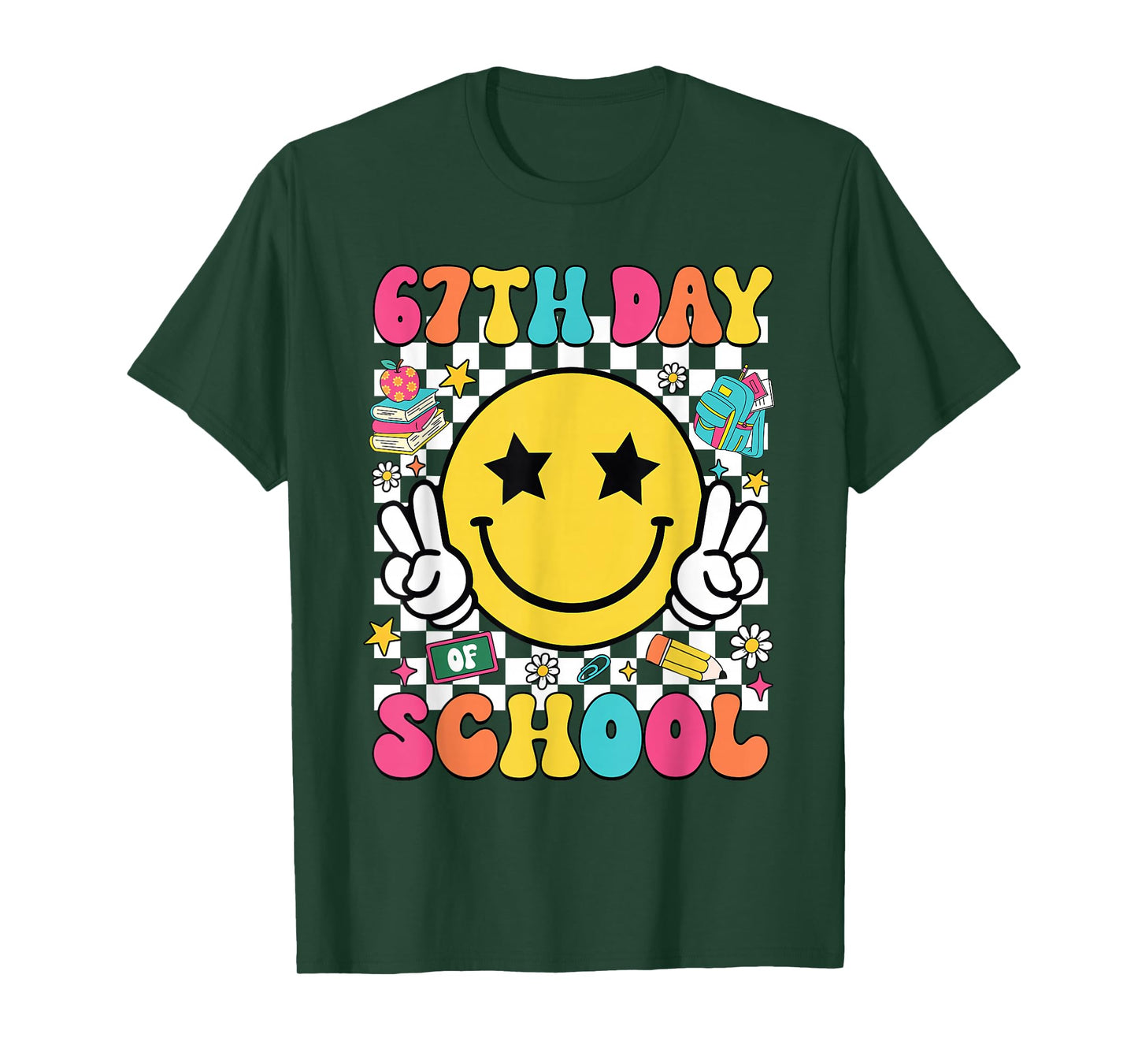 67th Day of School Shirt 67 Days Smarter Teacher Boy Girls T-Shirt