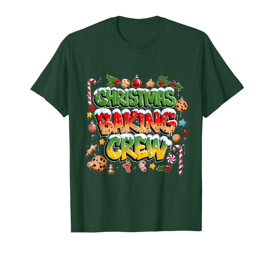 Christmas Baking Crew Cookie Lover Holiday Design T-Shirt
