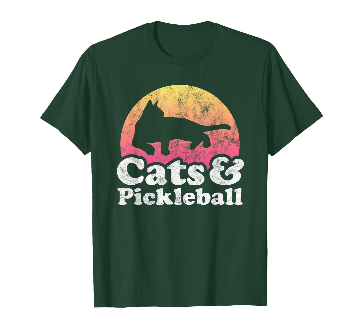 Cats and Pickleball Men's or Women's Cat T-Shirt