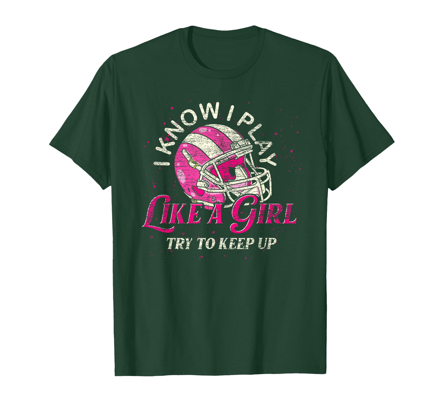 Funny American Football Player Women Girls Football T-Shirt