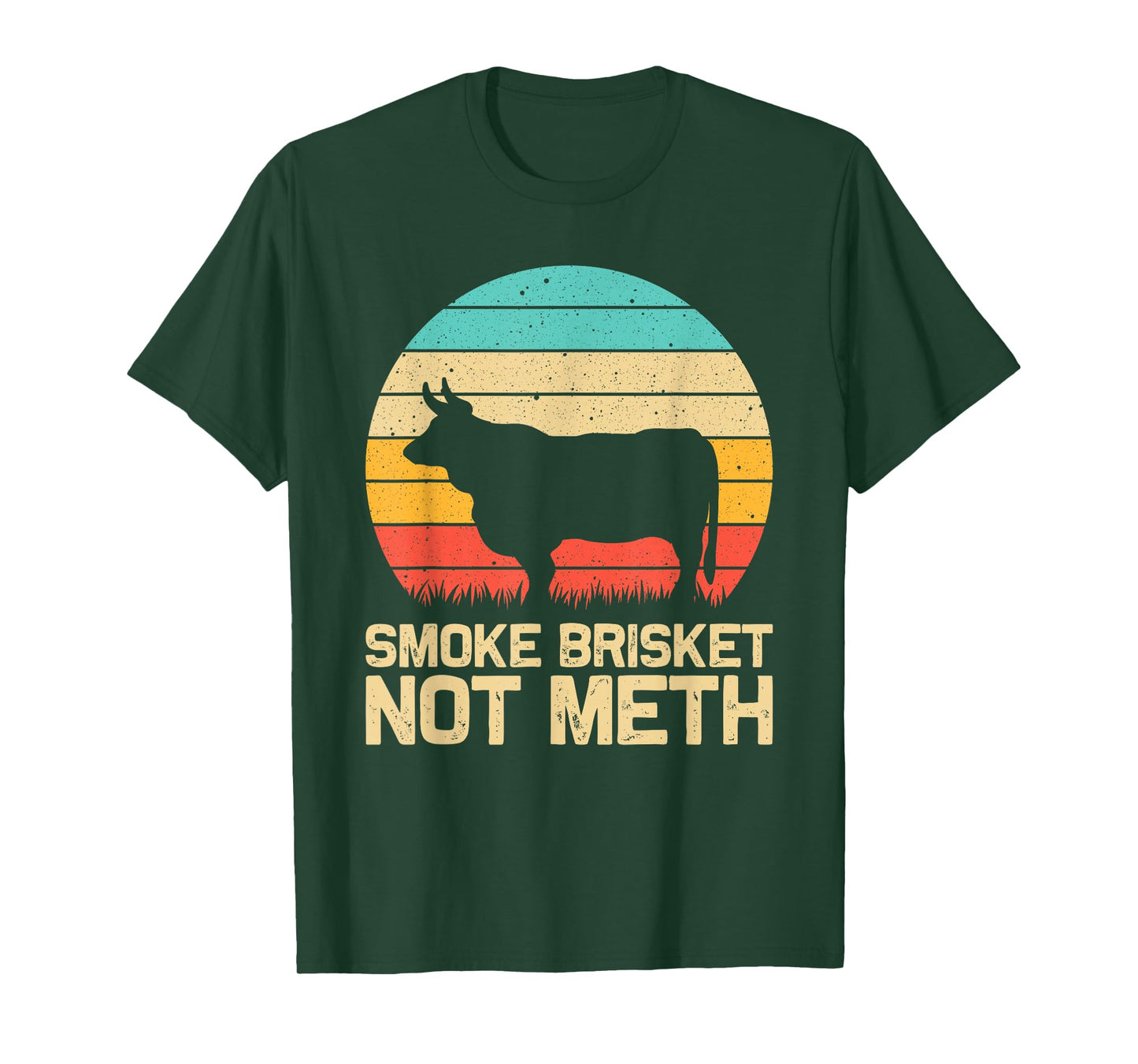 Cool Smoke Brisket Not Meth Funny Grilling Gift Men Women T-Shirt