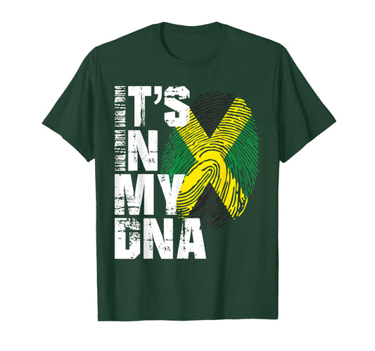 Jamaican Flag Jamaica It's In My DNA Men Women Kids Gift T-Shirt