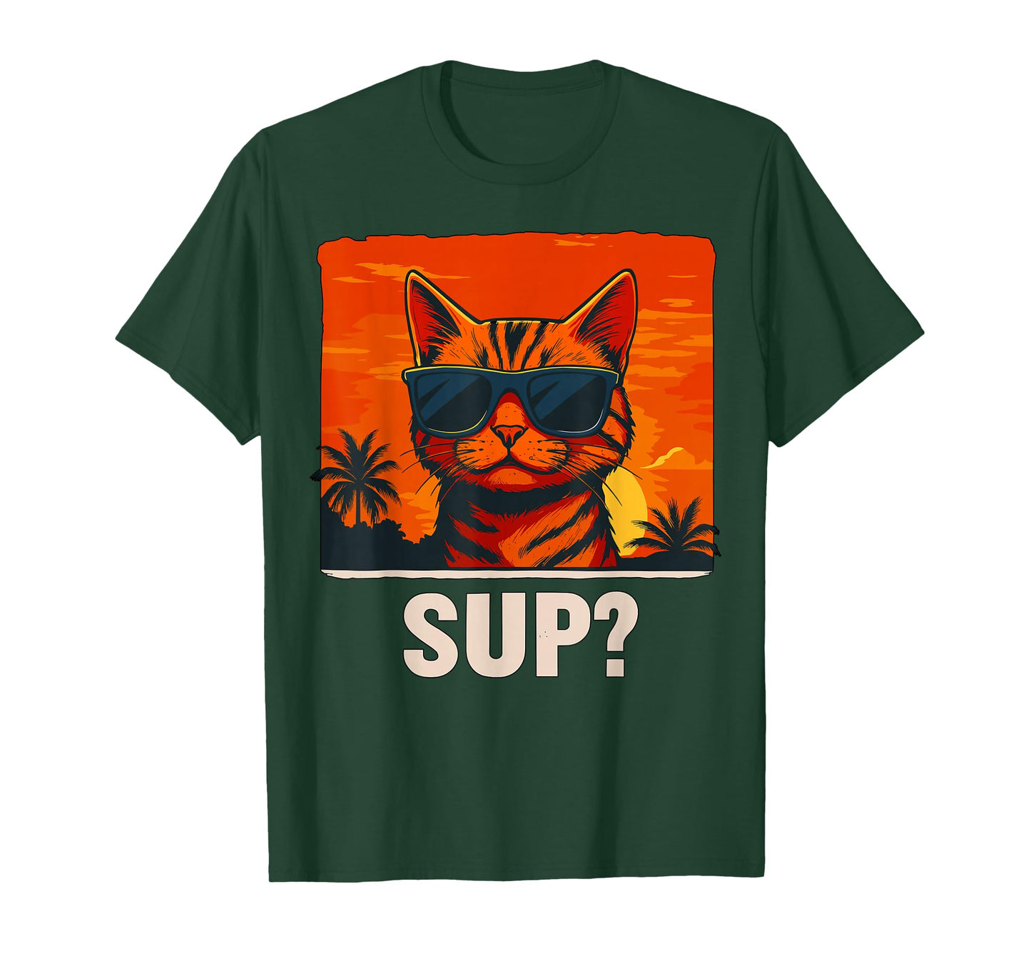 Cat with Sunglasses Sup T-Shirt