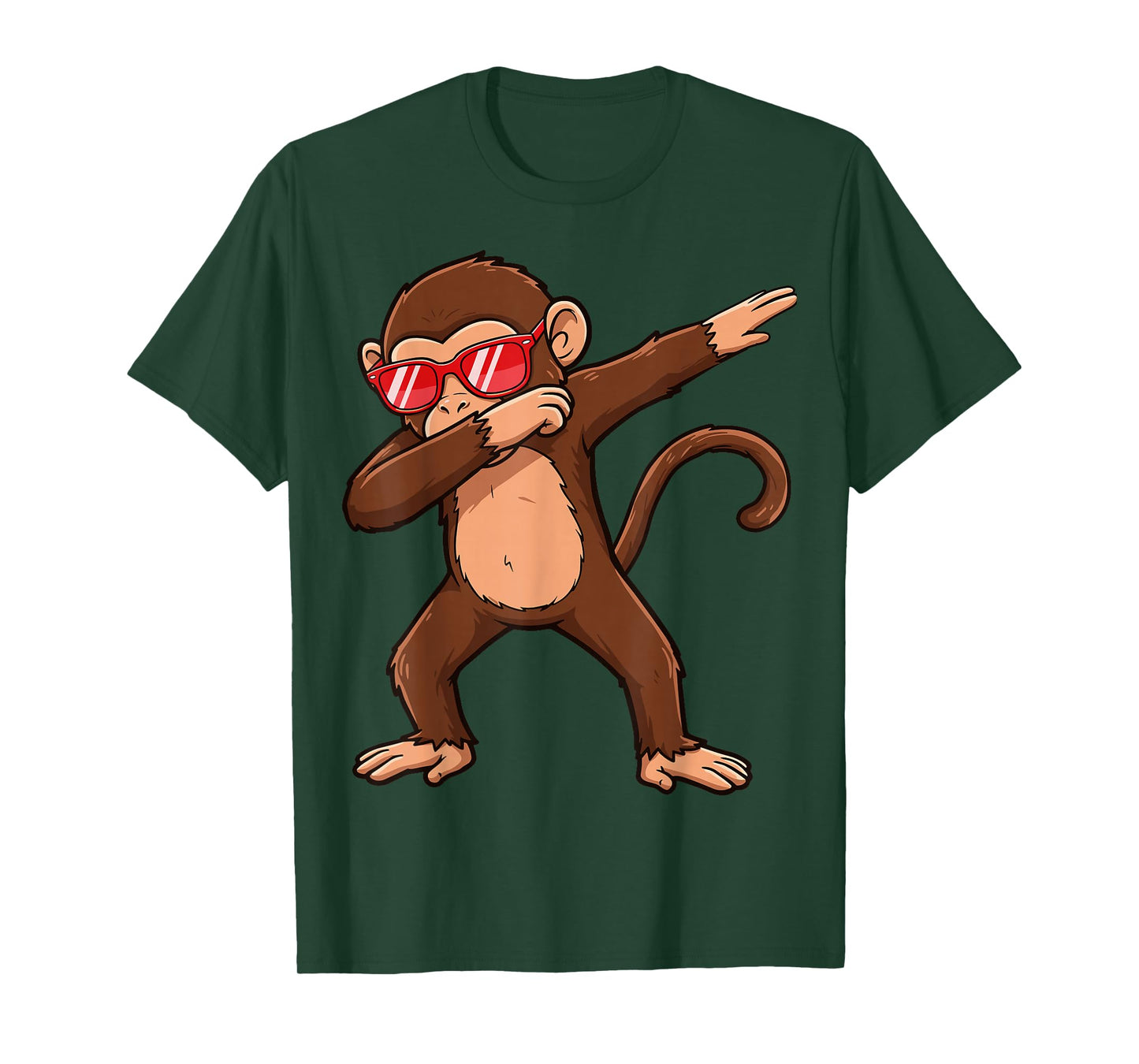 Dabbing Monkey Sunglasses Monkey Animal T-Shirt