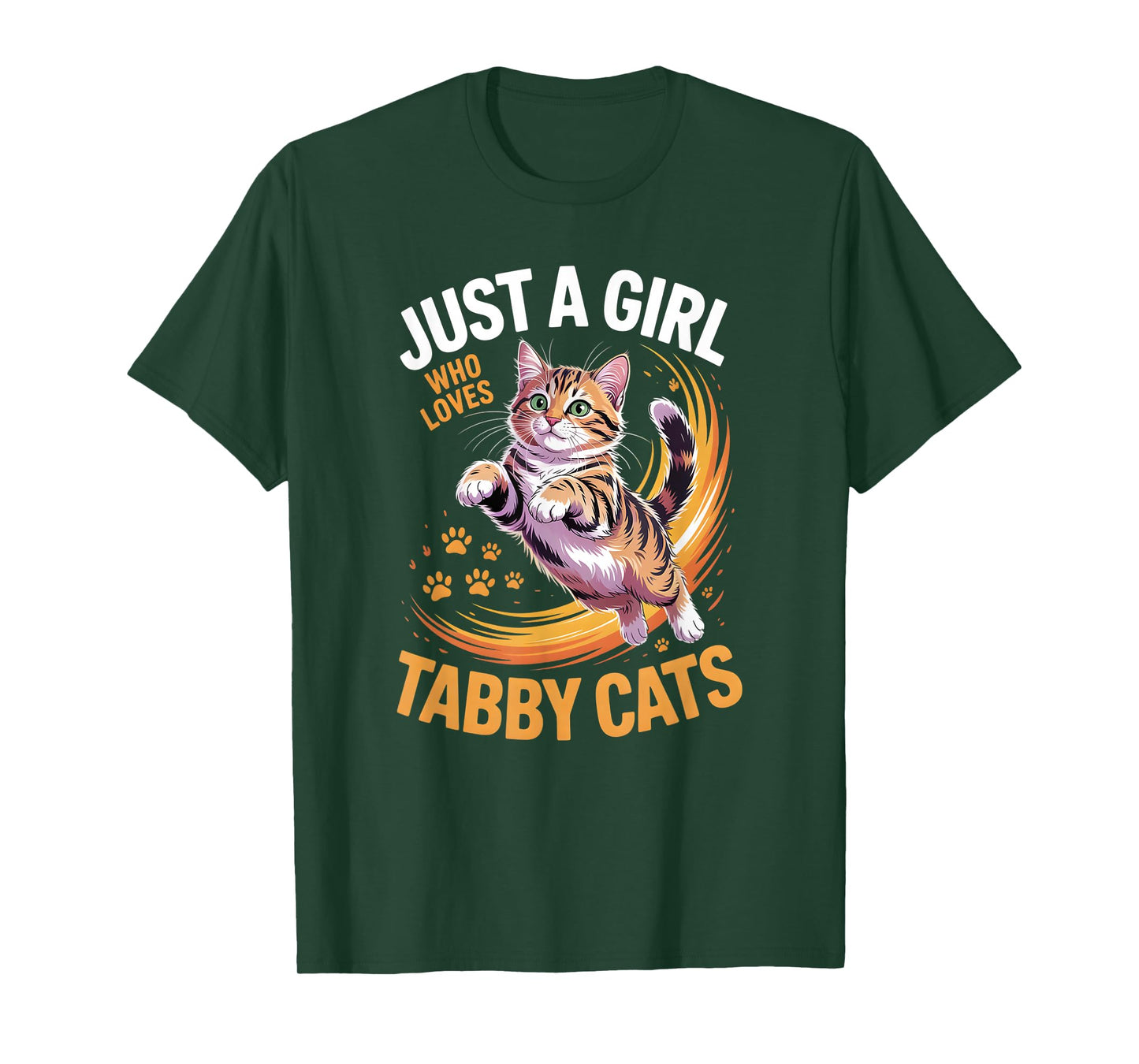 Girls Tabby Cat T-Shirt