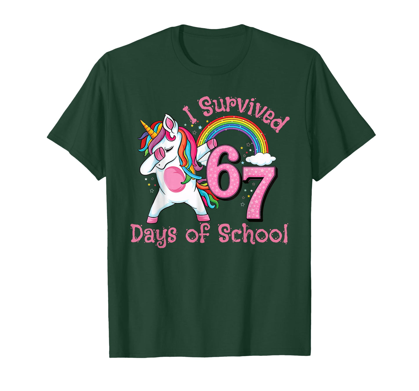 I Survived 67 Days of School Funny Six Seven 6 7 Meme T-Shirt