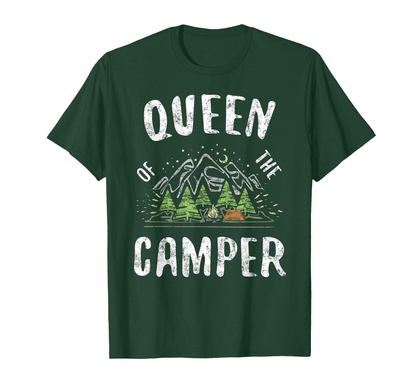 Queen Of The Camper T-Shirt Camping Shirt T-Shirt