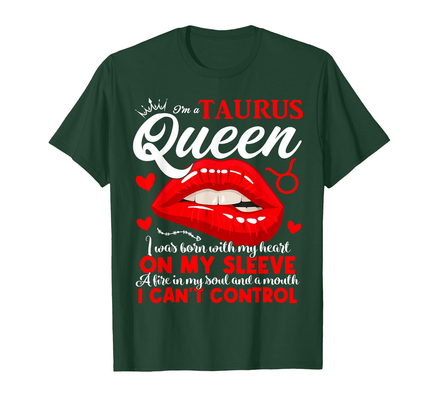 Taurus Queen Taurus Zodiac Sign April May Women Girls Funny T-Shirt