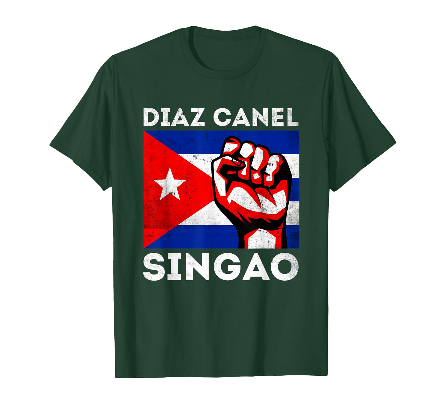 Diaz Canel Singao Sos Cuba Flag Free Cuba T-Shirt