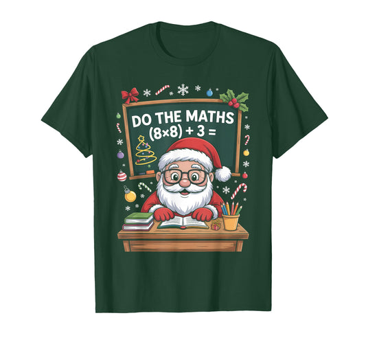 67 Teacher Christmas Santa Claus Six Seven Meme Do The Maths T-Shirt