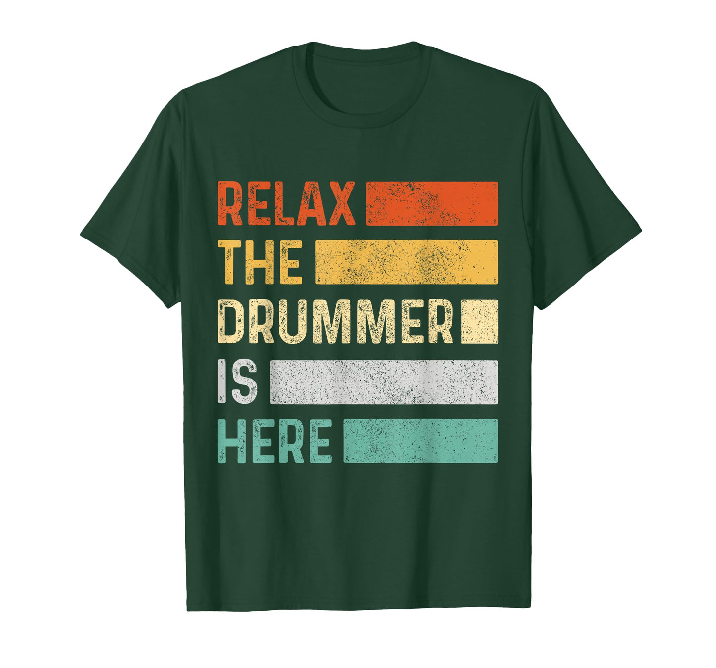 Relax The Drummer Is Here Vintage Funny Drums T-Shirt