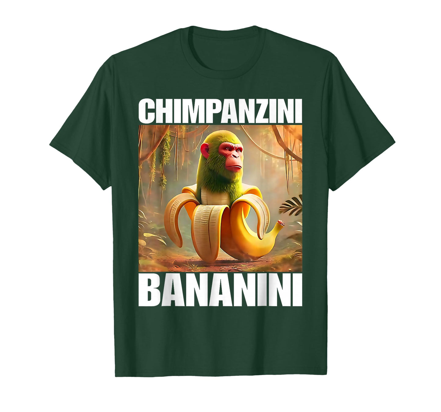 Chimpanzini Bananini Italian Brainrot Funny Meme T-Shirt