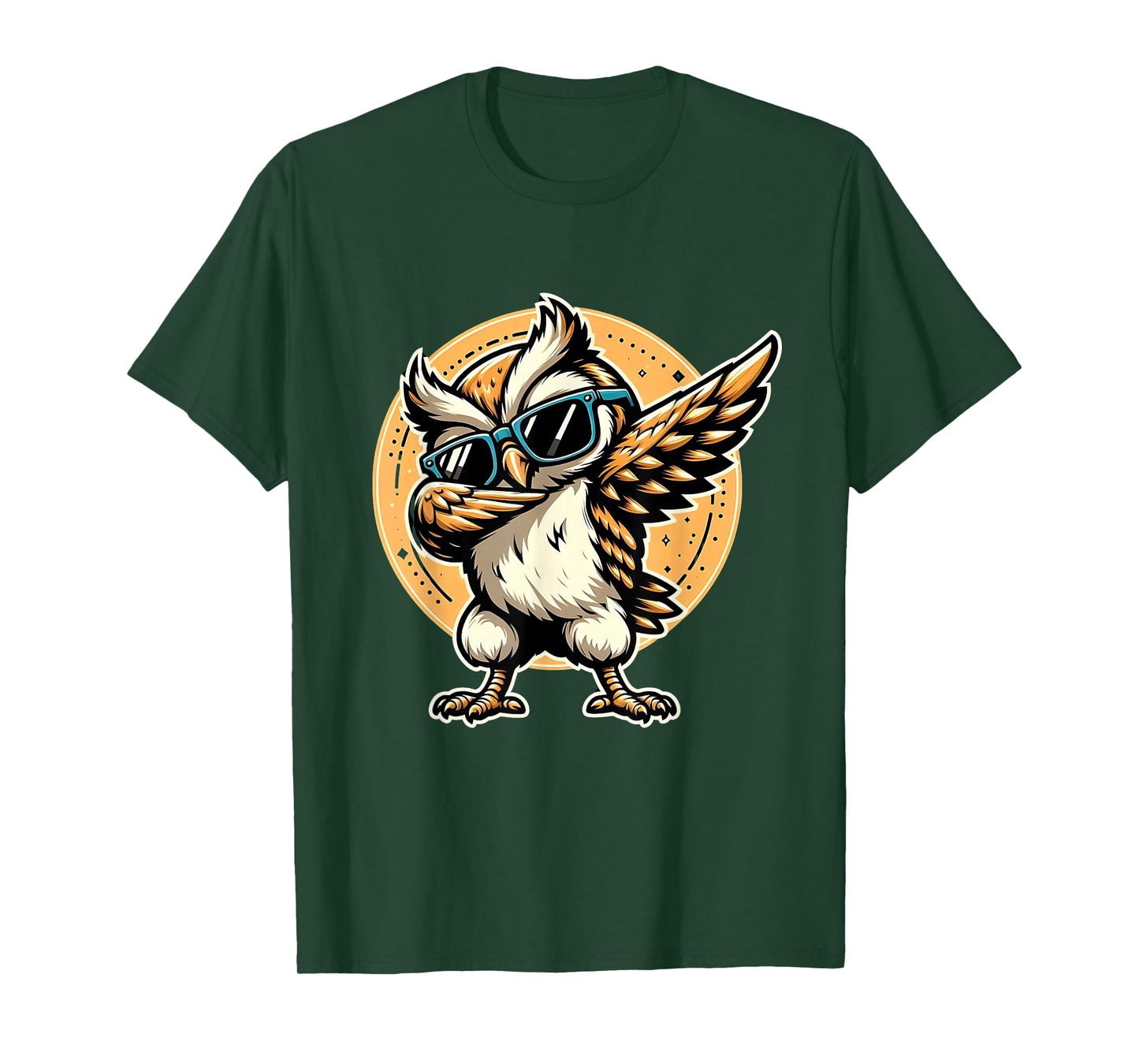 Dabbing Owl Funny Cool Dab Dance Owl Lover T-Shirt