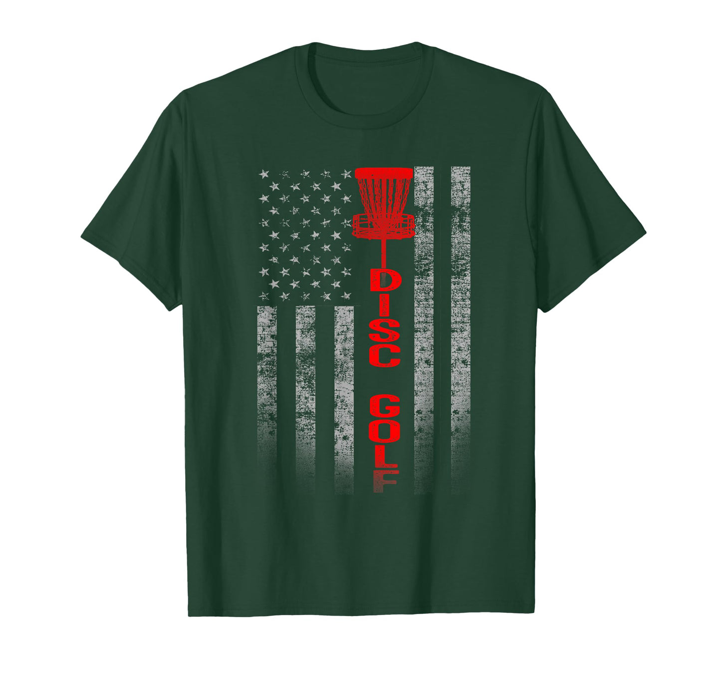 Disc Golf Basket Flag Design - Gift for Disc Golfers T-Shirt
