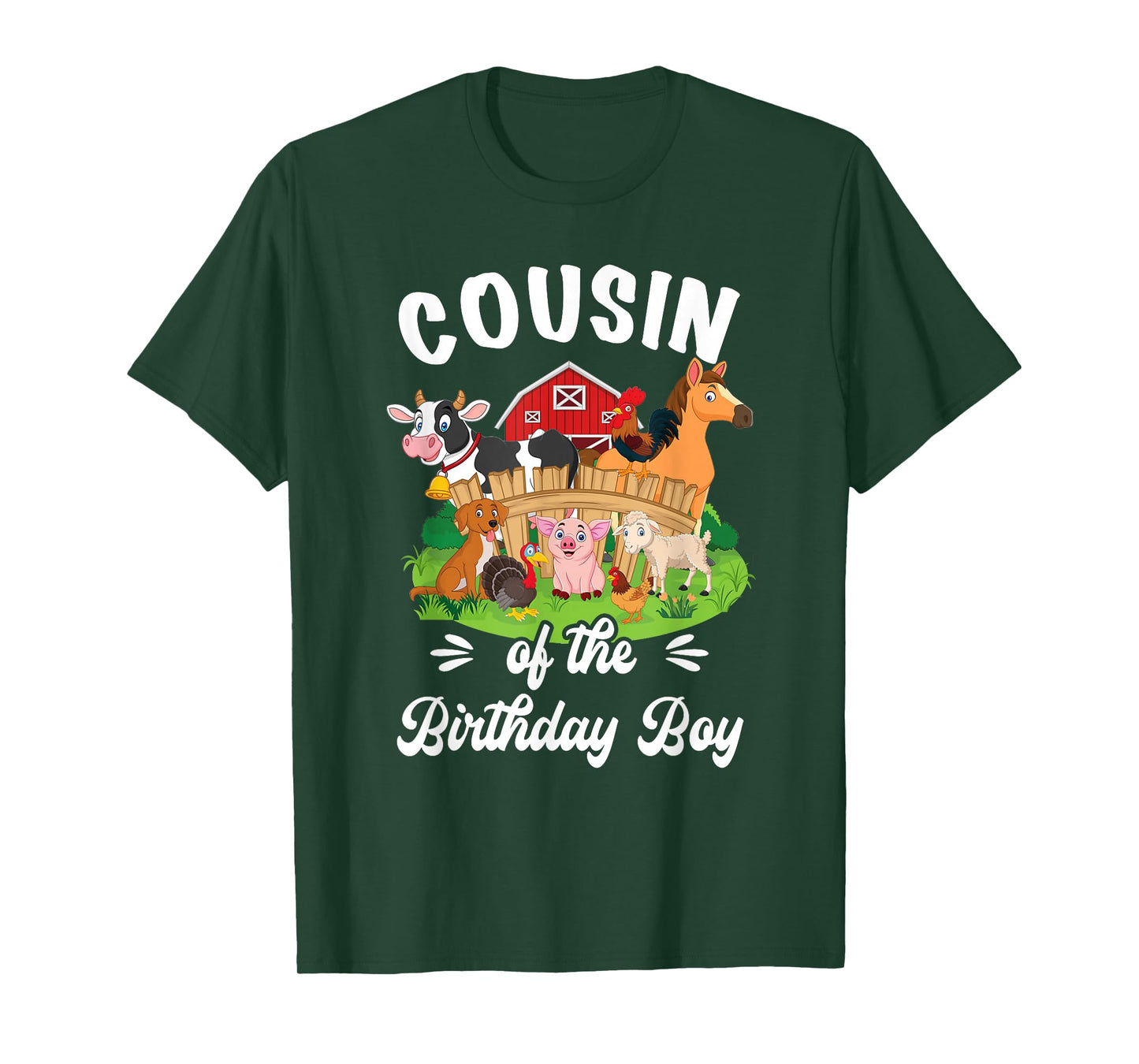 Cousin Of The Birthday boy Party Cow Farm 1St Birthday Party T-Shirt
