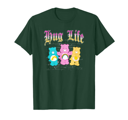 Care Bears Cheer Wish & Funshine Bear Hug Life Retro Logo T-Shirt