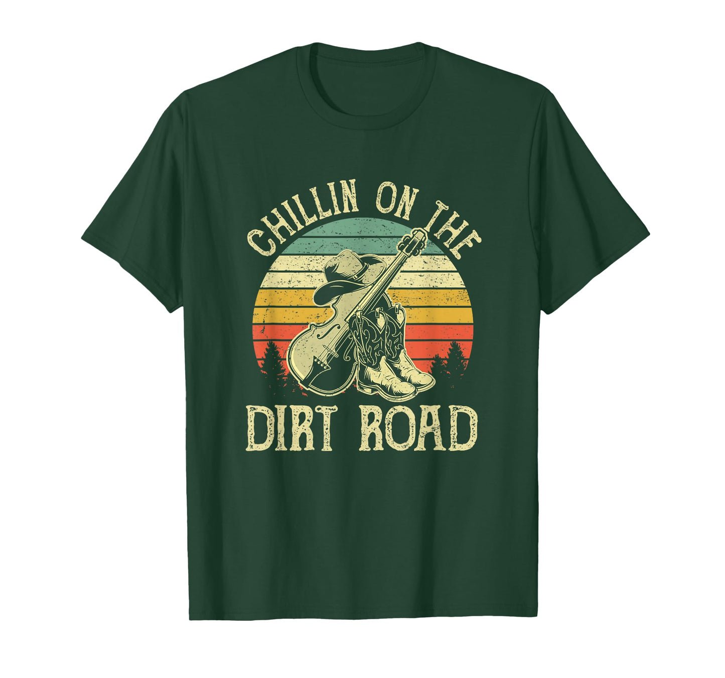 Chillin On The Dirt Road Western Life Rodeo Country Music T-Shirt