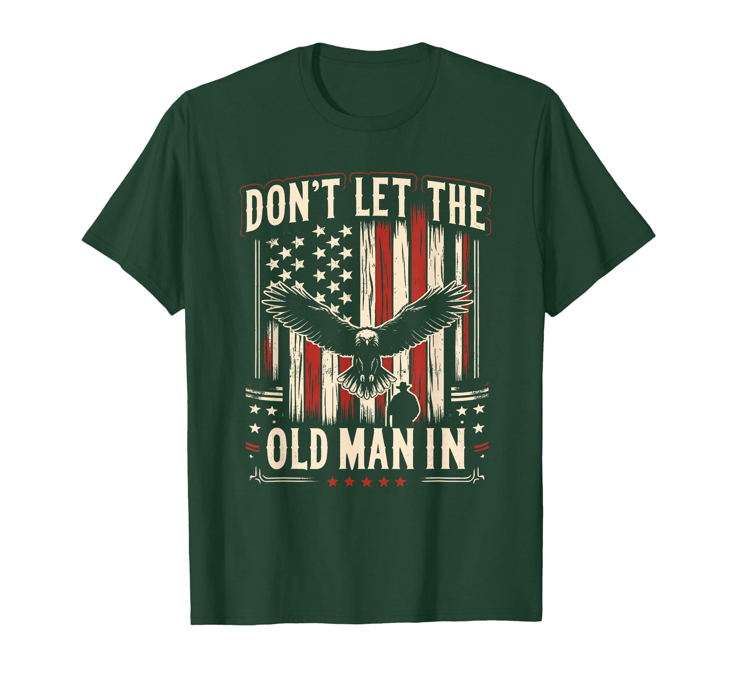 Don't Let Old Man Vintage American Flag T-Shirt