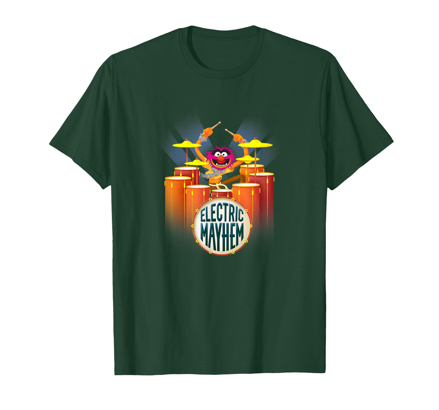 Disney The Muppets Electric Mayhem Animal Rockin' Drummer T-Shirt