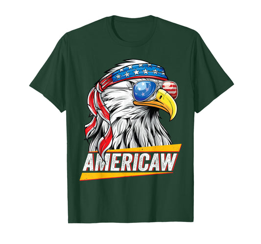 Bald Eagle Americaw American Flag USA Patriotic Merica T-Shirt