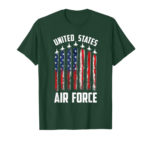 USA Flag Patriotic 4th of July Mens United States Air Force T-Shirt