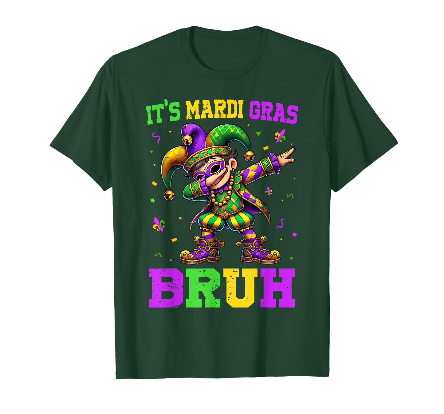 It's Mardi Gras Bruh Dabbing Boy Kids New Orleans Trip Men T-Shirt
