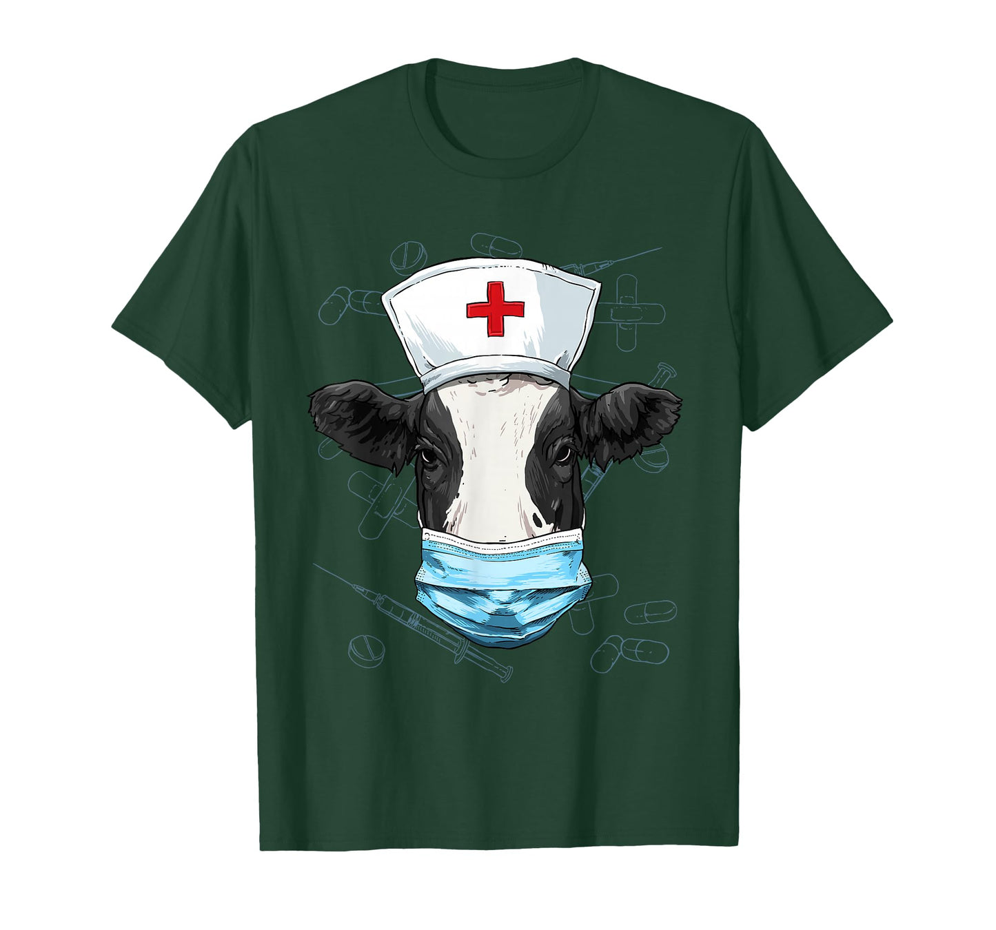 Cow Nurse Shirt Nursing Student Registered Nurse RN LPN CNA T-Shirt