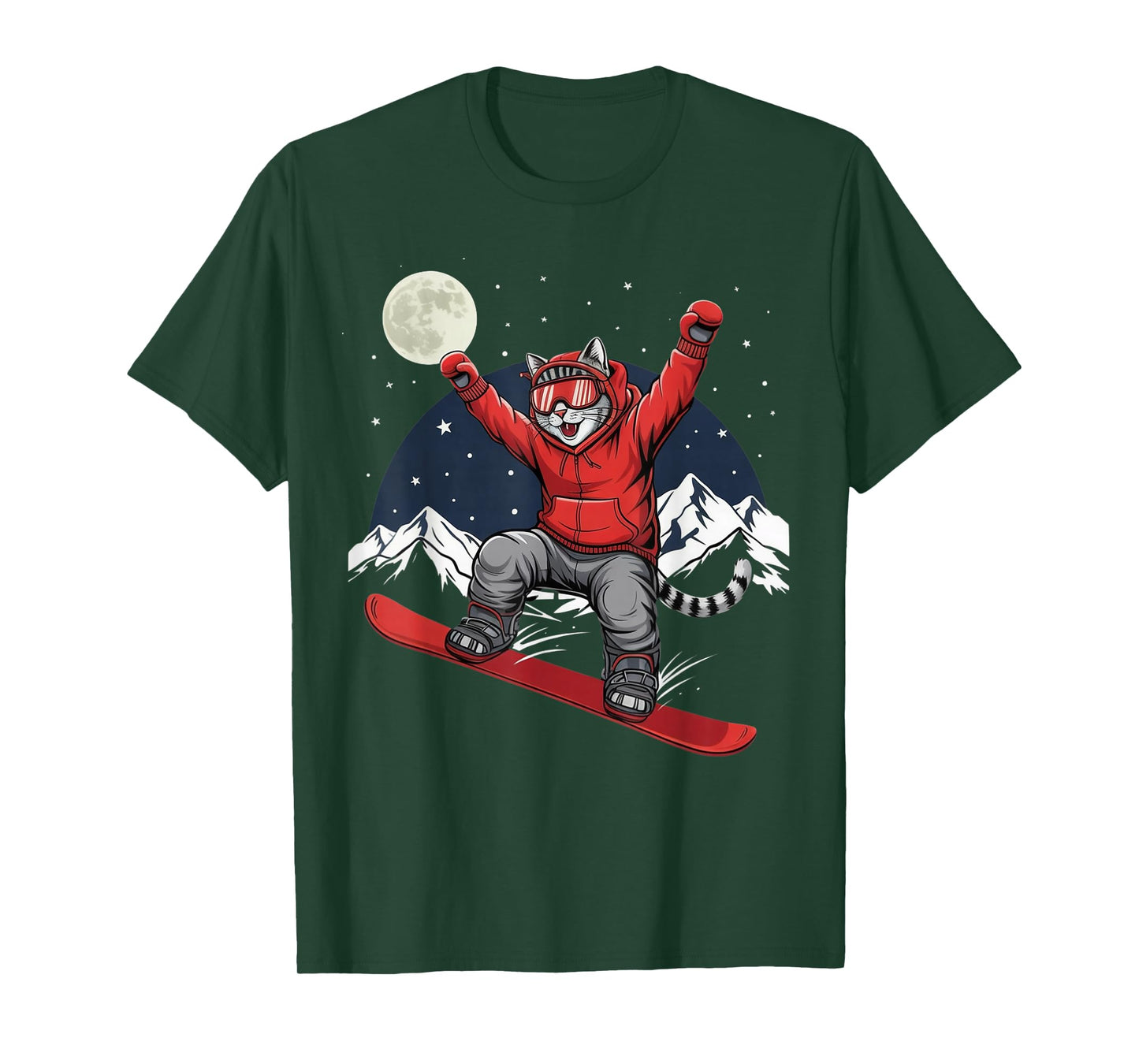 Snowboard Kitten Cat Snowboarding Wintersports Snowboarder T-Shirt