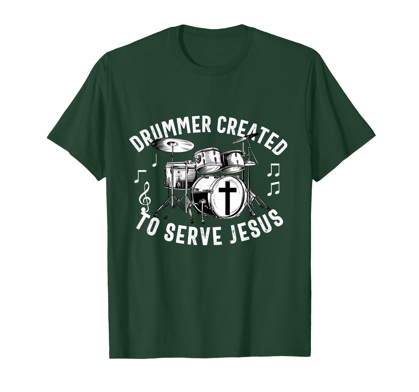 Christian Drummer Drum Player Stick Men Jesus Worship Music T-Shirt