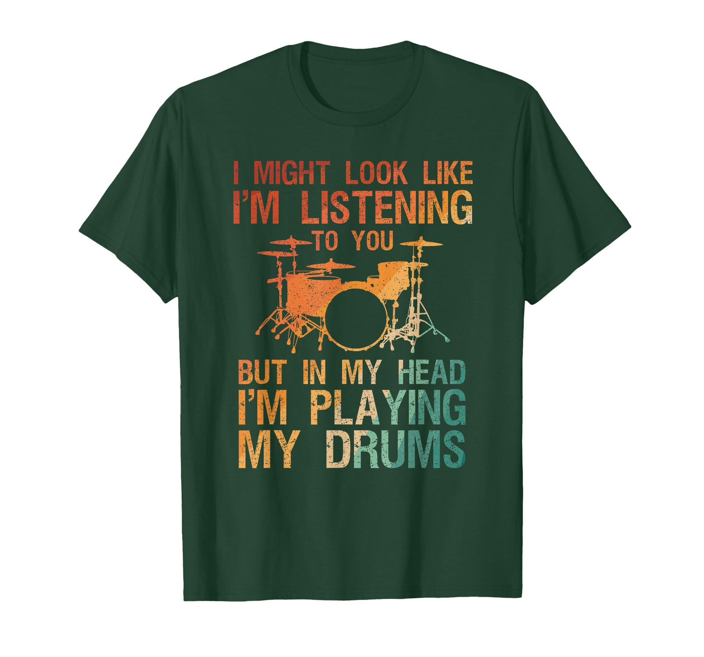 Funny Drummer Art for Men Women Drum Player Percussion Lover T-Shirt