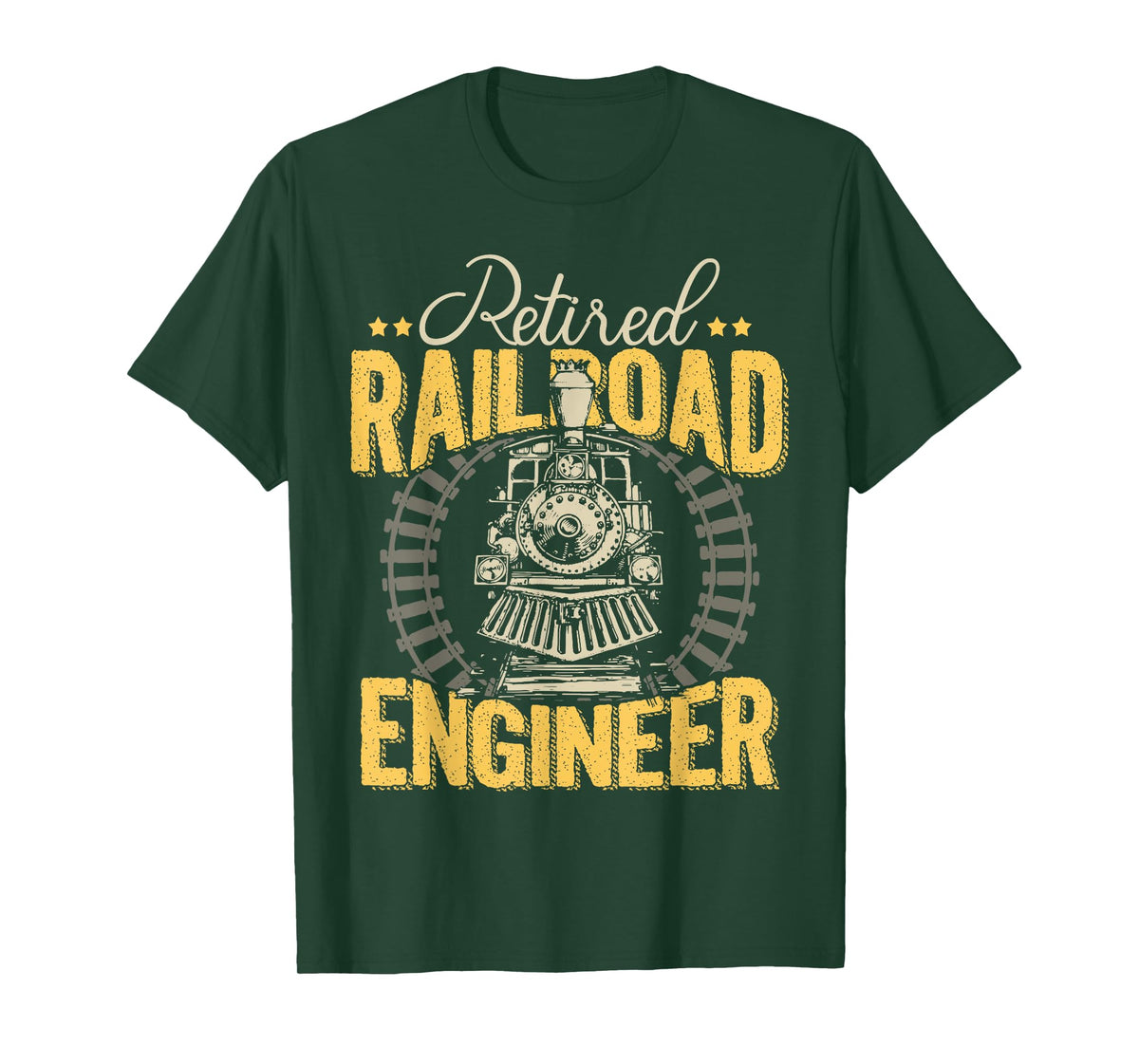 Retired Railroad Locomotive Train Engineer Shirt Retirement T-Shirt