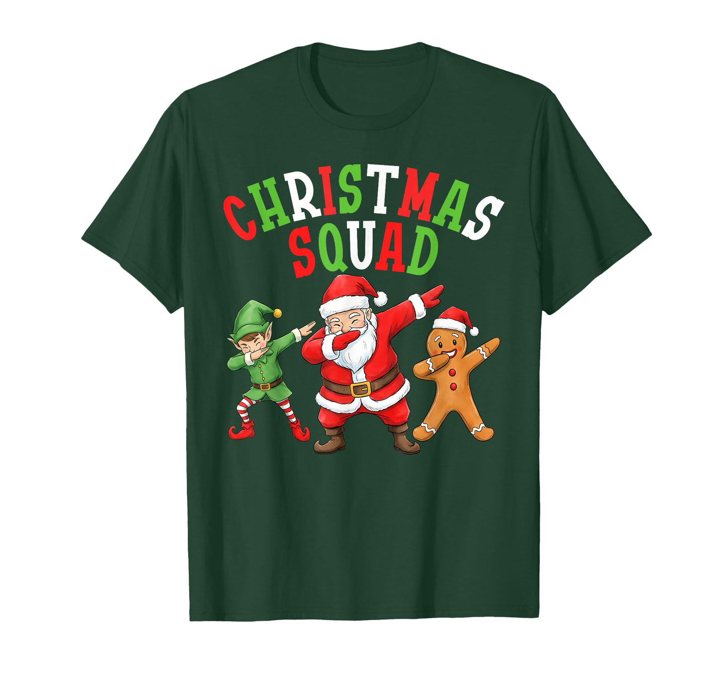 Christmas Squad Matching Funny Santa Xmas Helper Gingerbread T-Shirt