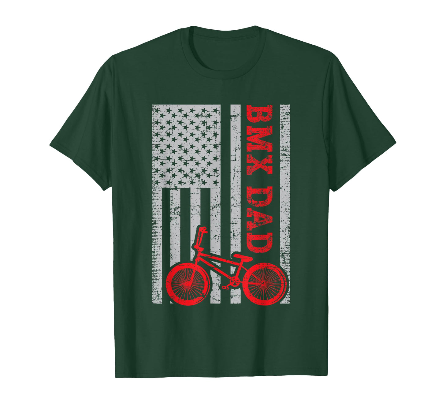 BMX Dad Patriot Freestyle Bike Funny Father's Day Gift USA T-Shirt