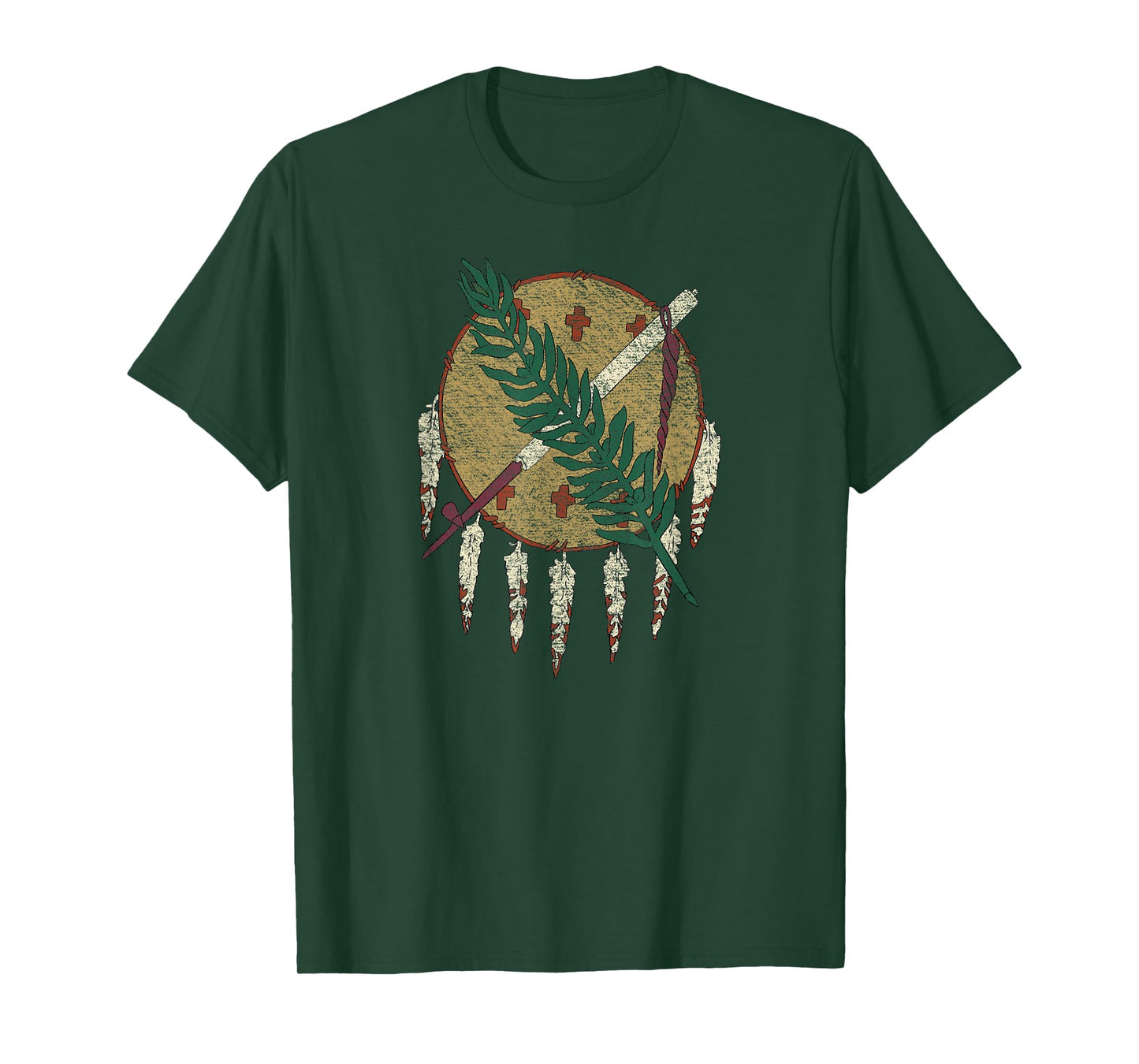 STATE OF OKLAHOMA FLAG OSAGE NATION SHIELD T-Shirt