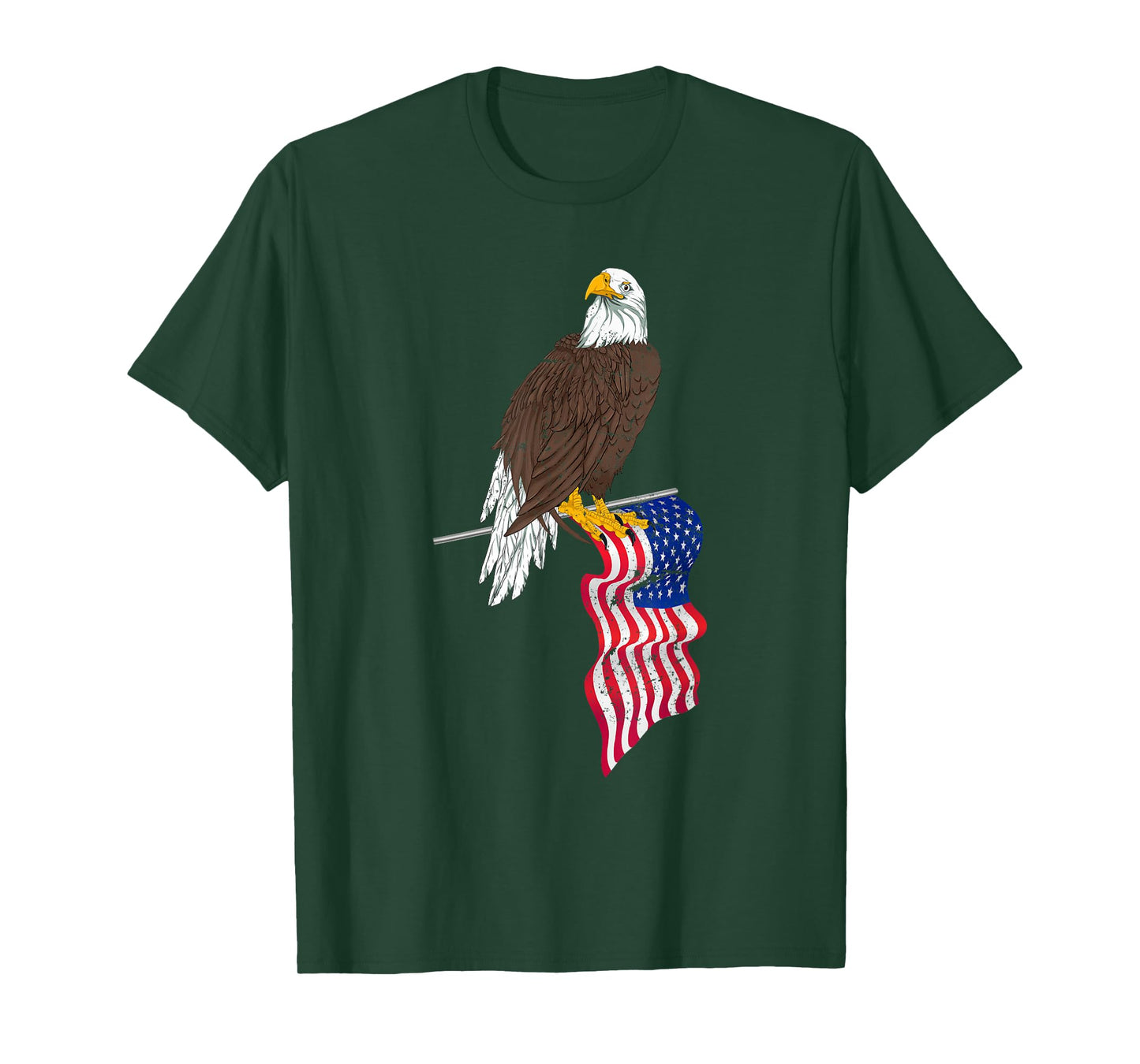 Patriotic US Flag Freedom United States American Bald Eagle T-Shirt