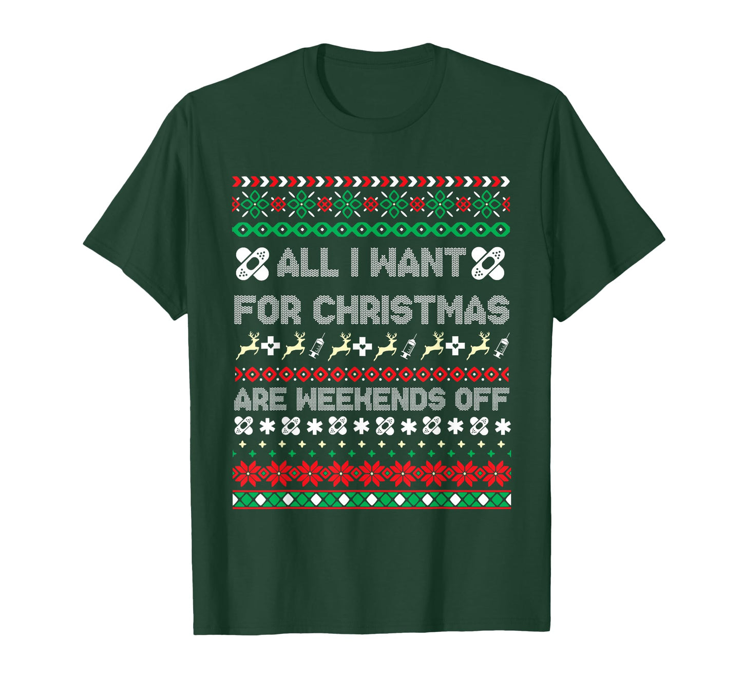 Christmas Nurse Ugly Christmas Sweater T-Shirt