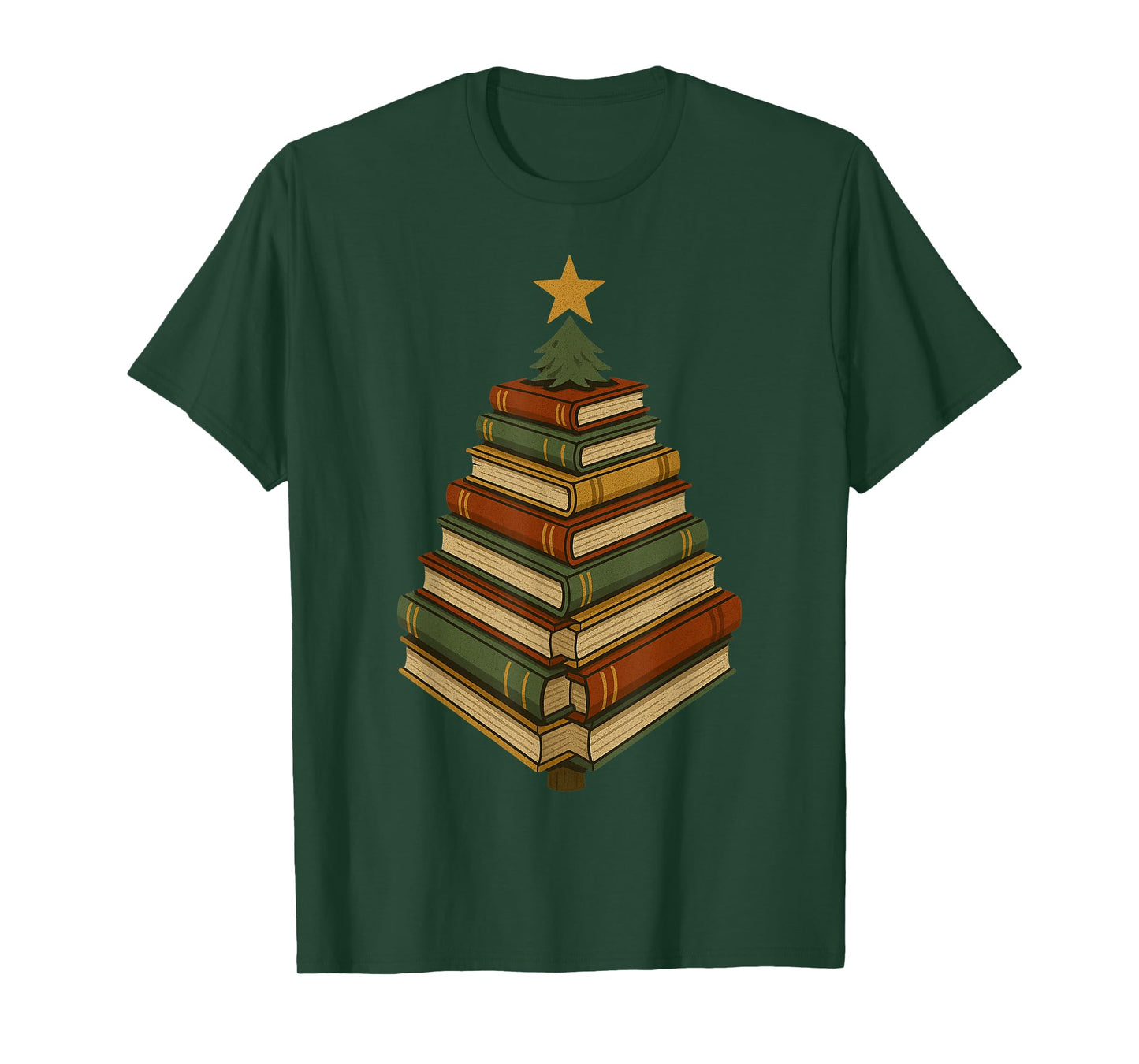 Book Lover Christmas Graphic for Librarians T-Shirt
