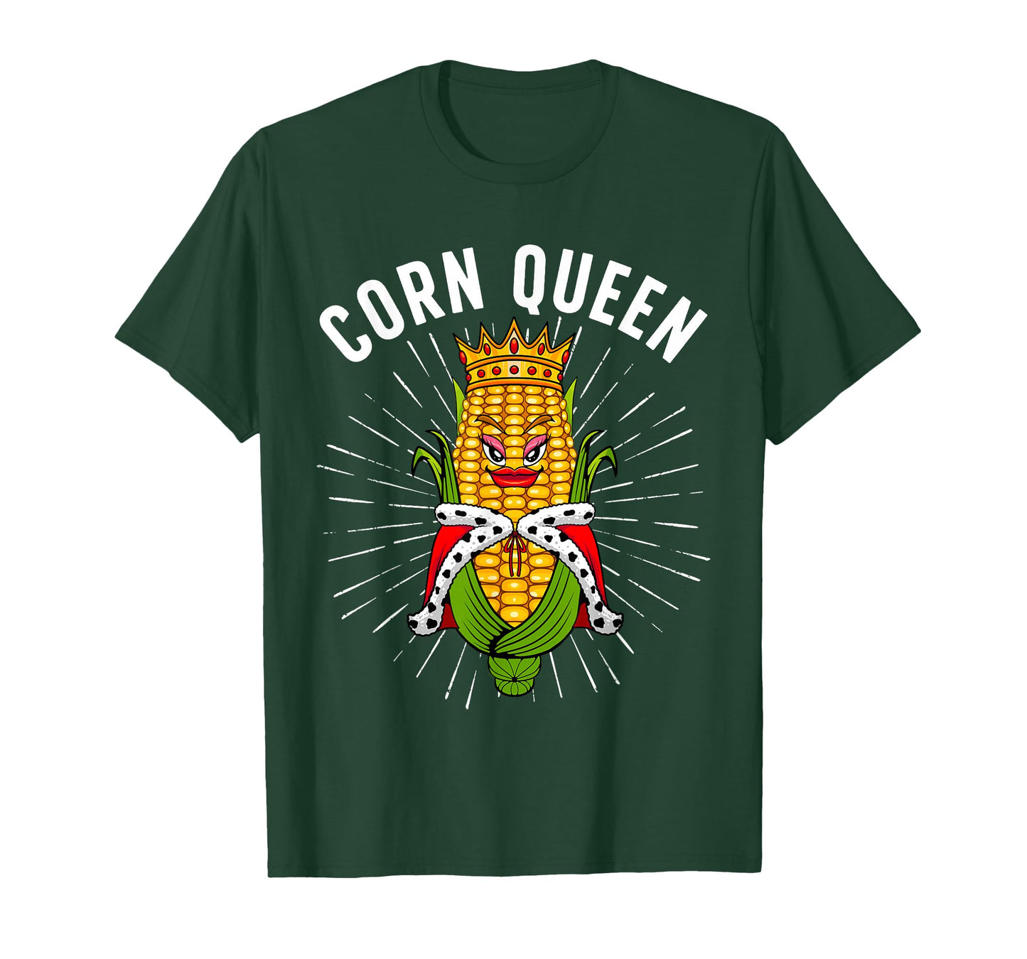 Cool Corn Queen For Women Girls Food Farming Corn Cob Farmer T-Shirt