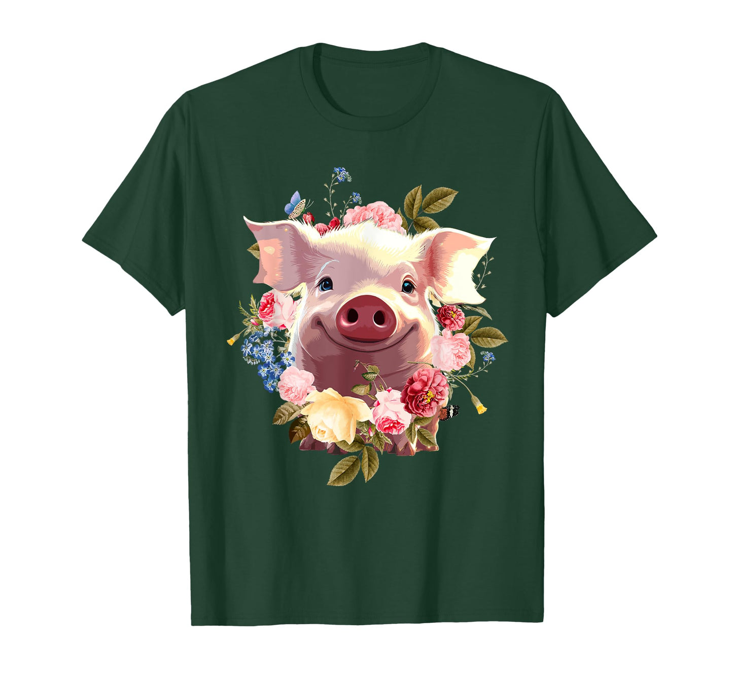 Cute Pig Lover Art For Women Girls Unique Piggy Pig Related T-Shirt