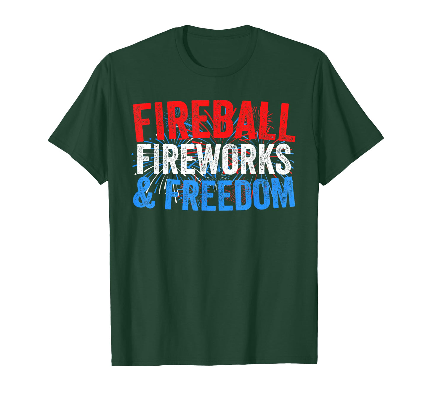 Fireball Fireworks and Freedom Shirt Men Women 4th of July T-Shirt