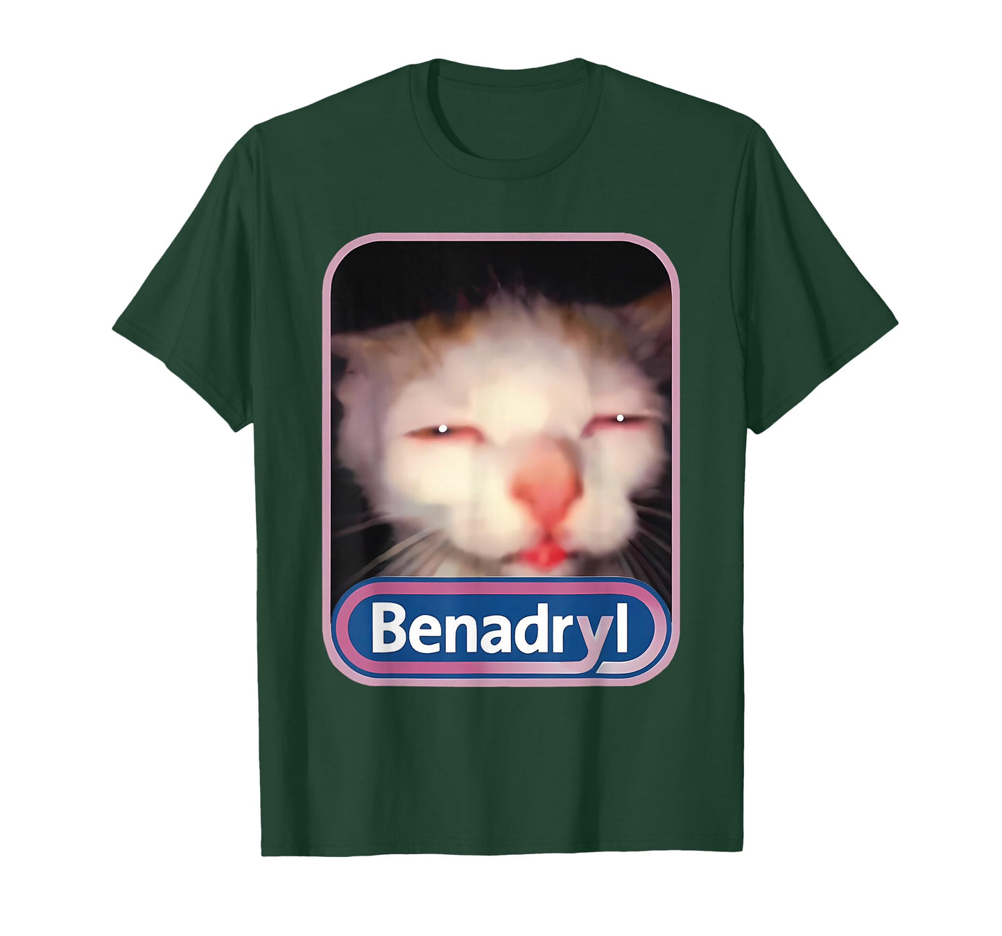 Funny Cat Meme Unhinged Hilarious Cat Lover T-Shirt