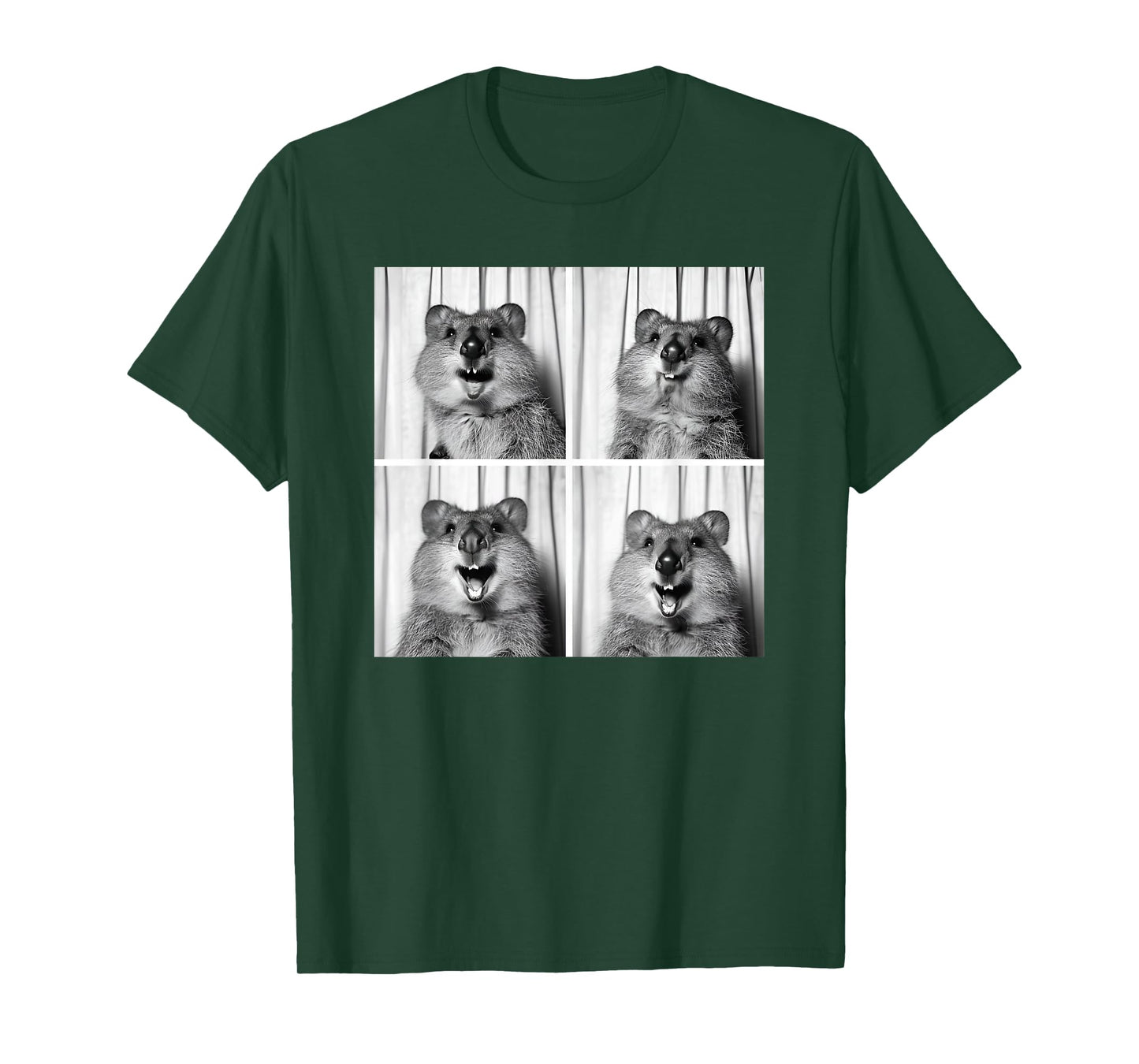 Smiling Quokka Selfie Funny Animal Vintage Style Quokka T-Shirt
