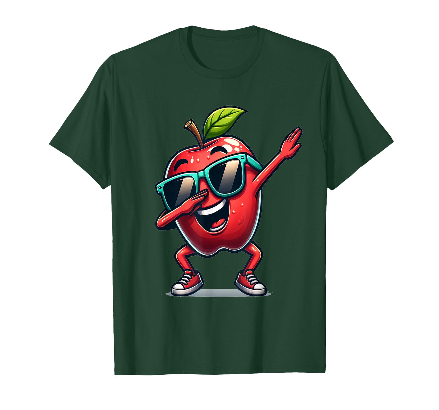 Dab Apple Dancing Dabbing Apple Fruit T-Shirt