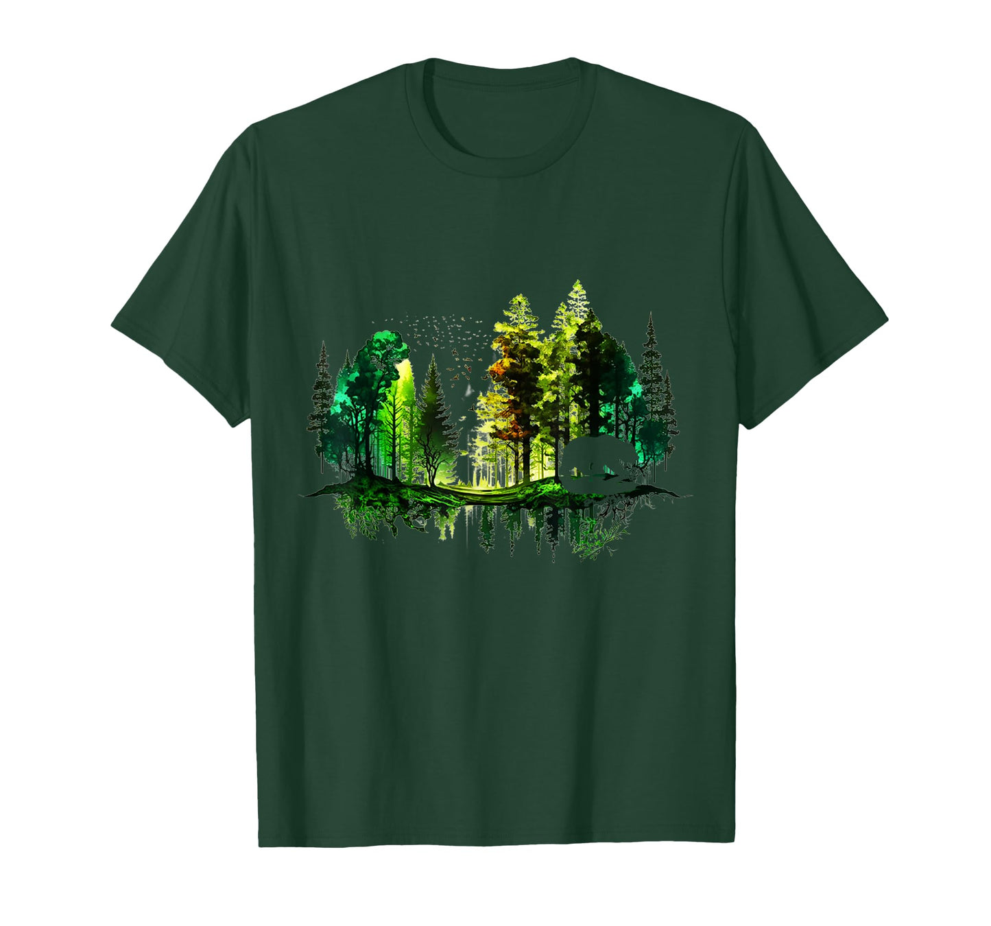 Trees Reflection Wildlife Nature Animal Bear Outdoor Forest T-Shirt