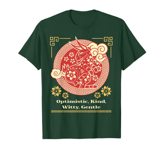 Chinese Zodiac Rabbit Personality Traits T-Shirt